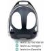 Stirring Iron Insert with Slip Protection | 1 Pair (2 Pieces) - Black Safety Stirrup Caps for Adults | International Shipping Available - Buy Online on GoSupps.com