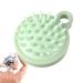 Shower head skin brush hairbrush with silicone bristles massage brushes for wet and dry head headmaker shower accessories for wife women father men husband teenager green