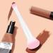 Dual Ended Brush Makeup - Soft Bristled Blush Brush For Face With Double Head | Beauty Tools Brush For Women Girls For Powder Liquid Concealer Cream Blush Concealer Foundation White Handle White Tube - Buy Online on GoSupps.com
