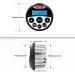 GUZARE Marine Stereo Package | Waterproof Radio with Bluetooth MP3 USB AM FM AUX | 3 Inch x 2 Black Speakers | Black Antenna Included - Buy Online on GoSupps.com