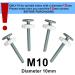 4 Pack M10 Extra Long Pressure Gate Threaded Spindle Rods - Baby, Kids, Pet Dog Gates Accessory Kit for All Pressure Mounted Walk Thru Gates - Buy Online on GoSupps.com