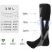 Buy Non-Slip Calf Compression Socks - Moisture-Absorbing Desodorizing High-Top Black & White - Ideal for Outdoor and Cycling - Buy Online on GoSupps.com