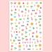 XO Fetti Kids Summer Nail Stickers - 484 Decals | Birthday Girl Pool Party Favors DIY Nail Art Transfer Kit - Buy Online on GoSupps.com