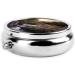 Creek & Purple Morning Glory Portable Metal Pill Box - Round Mini 3-Compartment Design for Travel - Must-Have Black Pill Organizer - Buy Online on GoSupps.com