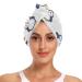 Small Lovely Penguins Hair Towel 2 Pack Super Absorbent Hair Drying Towel Quick Dry Hair Turbans Head Towel with Button Twisty Wrap for Women Girls