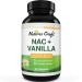 NAC Supplement N-Acetyl Cysteine with Vanilla - Detox Cleanse Liver Supplement with Amino Acids for Liver Detox and Kidney Cleanse - High Absorption NAC 600mg Amino Acids Supplement for Liver Support