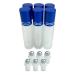 Buy Beauticom 10ml Glass Roller Bottles - 12 Pack Blue | Essential Oil Aromatherapy Perfume Lip Gloss - Durable Stainless Steel Roll Balls & Metal Caps - Buy Online on GoSupps.com