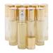 Rowiz 10pcs Essential Oils Roll on Bottles 10ml Refillable Empty Glass Rollerball Bottles with Golden Cap Perfect for Homemade Perfume Fragrance Aromatherapy Oils Pearly Golden