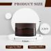 SUQURTOM 10-Piece Amber Glass Cosmetic Containers - 20ml Refillable Cream Jars for Lotions & Essential Oils - Durable Brown Glass Packaging - Buy Online on GoSupps.com