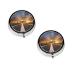 (Airport Print) Round Pill Box 3 Compartment Pill Box Mini Decorative Pocket Purse Portable Travel Medicine Tablet Vitamin Holder Organizer Pill Case