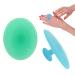 Facial Cleansing Brush Soft Food Grade Silicone Face Scrubber Facial Scrub for Massage Pore Cleansing Blackhead Removing-Gentle Exfoliation and Deep Scrubbing (Blue  Green)