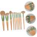 FRCOLOR 30 Piece Makeup Brush Set Powder Brush for Face Eyeshadow Blush Foundation Brush Makeup Brush Set with Wooden Handle Portable Makeup Brush Wood Colour Painting Synthetic Fibre - Buy Online on GoSupps.com