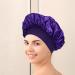 Satin Hair Drying Towel Satin Hair Towel Wrap Hair Poping Towel Satin Hair Towel for Women Anti-Frizz Satin Towel Protective Hair Turban Wrap for Most Hair Types Purple - Buy Online on GoSupps.com