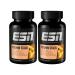 ESN vitamin stack multivitamin 2 x 120 capsules multivitamin preparation with 13 valuable vitamins without additives laboratory tests vegan & made in germany 90 g (2 Pack)