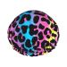 Leopard Print Cheetah Animal Skin Shower Cap for Women Reusable Double Layers Waterproof Shower Hair Protector PEVA Lined Shower Hat for All Long Hair Lengths  Stretchy Adjustable Neon Shower Caps