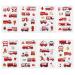 Fire Truck Temporary Tattoos - 24 Sheets | Firefighter Party Favors & Birthday Decorations - Buy Online on GoSupps.com