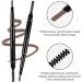 LXZJJM Eyebrow Pencil Brow Automatic Pencil Dual-ended Auto Rotating Eyebrow Pencil with Brush Waterproof Non-Smudge Triangle Eyebrow Pencil (2pcs 02# Grey) - Buy Online on GoSupps.com