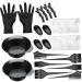 minkissy 1 Hair Salon Tool Kit Hairdressing Bowl Hair Tinting Kit Hair Dying Brush Hair Bleach Mixing Hair Color Bowls Hair Coloring Dyeing Kit Hair Blower Dryer Brush 20 Piece Set Hair Dye