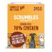 Scrumbles Natural Wet Dog Food Grain Free Recipe with 70% Chicken and Slippery Elm 7x 395g package may vary
