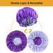 5pcs Double Layer Reversible Satin Bonnet for Black Women - Large Drawstring Silk Hair Cap for Curly Hair and Braids - Buy Online on GoSupps.com