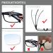 Cojwis 6 Pack Reading Glasses with Blue Light Filter - Unisex Quality Spring Hinge Readers (1.75x) - 6 Color Mix - Buy Online on GoSupps.com