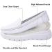 ZYEN Women's Nursing Shoes - Comfortable Slip-On Loafers for Work - White, Size 8 - Buy Online on GoSupps.com