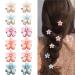 Ahoney 12Pcs Small Hair Clips Crystal Mini Flower Hair Clips Hair Decorations for Women Hair barrettes for Fine Hair Alligator Bling Bling Hairpin  6 Colors