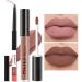 AMY'S DIARY 2pcs Nude Matte Lip Liner and Lipstick Makeup Set  Liquid Lipstick 24H and Lip Liner Set Matt Lips Make Up Waterproof Long Lasting Lipstick Matte Kit (32)