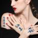 Oottati 6 Sheets Semi Permanent Tattoo Stickers - Chinese Character Sanskrit Zen Loyalty Design - Long Lasting 1-2 Weeks Temporary Tattoo with Realistic Appearance - Buy Online on GoSupps.com