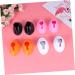  minkissy 8 Pieces Nail Polish Bottle Base Nail Polish Holder Anti-Splash Nail Polish White Shelf Nail Art Supplies Manicure Gel Organizer - Buy Online on GoSupps.com
