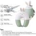 JOYRAVO Kids Travel Pillow - 2-in-1 Deformable Neck Pillow with Cute Plush Green Rabbit Design for Comfortable Sleep and Play on Airplanes and Cars - Buy Online on GoSupps.com