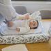 Mimuselina 2-Pack Waterproof Baby Changing Pad Wrap Cloths | 100% Terry Cotton Towel (59x30 cm) - Perfect for On-the-Go Changes - Buy Online on GoSupps.com