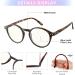 JOOX Vintage Round Reading Glasses for Men & Women - Brown Tortoise Spring Hinges 0.0x Reading Aid - Buy Online on GoSupps.com