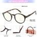 JOOX Blue Light Blocking Reading Glasses for Women - Round Anti Glare Readers 2.0x with Spring Hinge in Brown Tortoise - Buy Online on GoSupps.com