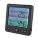 Chiciris interior thermometer drying battery ABS-color alarm clock digital temperature-echely time monitoring for greenhouse for students (black)