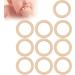 20 Pcs Baby Wooden Rings - Natural 65mm Tinkering Circles for DIY Crafts & Art | Unfinished Wood Rings for Childhood Projects - Buy Online on GoSupps.com
