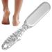 Smileshiney Pumice Stone Foot File | 2-in-1 Foot Scraper Dead Skin Remover - Professional Pedicure Tools Foot Scraper Reduces Calluses and Corns for Feet Hands Body Care Transparent