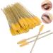 Disposable Eyelash Brushes 50 Pieces Nylon Make-up Brushes Mascara Sticks Eyelashes Eyebrows Disposable Portable Brush (Yellow) - Buy Online on GoSupps.com