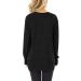Appoi Women's Sexy Cutout Boatneck Blouse | Twist Front Tunic Shirt Black, Medium - Buy Online on GoSupps.com