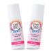 Good for You Girls Aluminum-Free Natural & Vegan Deodorant for Kids Preteens Teens Safe & Effective Odor Protection Clear Roll-On Natural Fragrance | Soft Powder 3 oz (Pack of 2) Soft Powder 3 Fl Oz (Pack of 2)