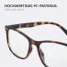 ZENOTTIC Anti-Blue Light Reading Glasses for Men | Rectangular UV 400 Protection | Tortoise Design | Includes Glasses Case | Perfect for PC TV & Gaming - Buy Online on GoSupps.com