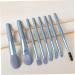 Gogogmee 8pcs Powder Brush Eyeshadow Makeup Brushes Makeup Brush for Woman Cosmetic Face Brushes Wooden Blue - Buy Online on GoSupps.com