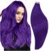 Runature tape in extensions real hair purple 55cm 10 piece tape extensions real hair purple invisible human hair extensions tape real hair colored hair extension 25g color #purple 55cm tp #purple