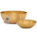 Massage -Expert Sound bowl set for private users 2 x Tibetan sound shell large 21.5 cm - deep clay mini 13.5 cm - high clay for sound massage relaxation & yoga sound bowl set for private 2 sound shells