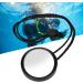 360-Degree Adjustable MAGT Diving Rearview Mirror HSJ-928 with Lanyard - Black/White - Buy Online on GoSupps.com