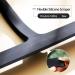 Shower Squeegee 11-Inch Black Silicone Scraper Stainless-Steel Core It is Suitable for Shower Glass Doors Window Glass Bathroom Car Windshield Heavy Duty Window Scrubber ( Silicone Hook) - Buy Online on GoSupps.com
