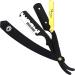 SHARPY Matte Black Cut Throat Razor Kit - 24K Gold Plated Straight Razor for Men - Professional Barber Shaving Set - Buy Online on GoSupps.com