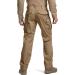 CQR Men's Flex Stretch Tactical Pants - Water Resistant Ripstop Cargo Pants - Buy Online on GoSupps.com
