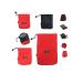 Vikodah Drawstring Bag, Nylon Cinch and Ditty Stuff Pouch,Mesh-Stuff-Sack for Camping Travel Gym Sports Storage 5-in-1 Red 2PCS:6"x7",1PC:4.3"x4.7",1PC:6.9"x9.8",1PC:9.5"x11"