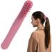 Silicone Massage Comb with Long Handle - Scalp Massager for All Hair Types - Soft Hair Combing & Relaxation - Rose Color - Buy Online on GoSupps.com